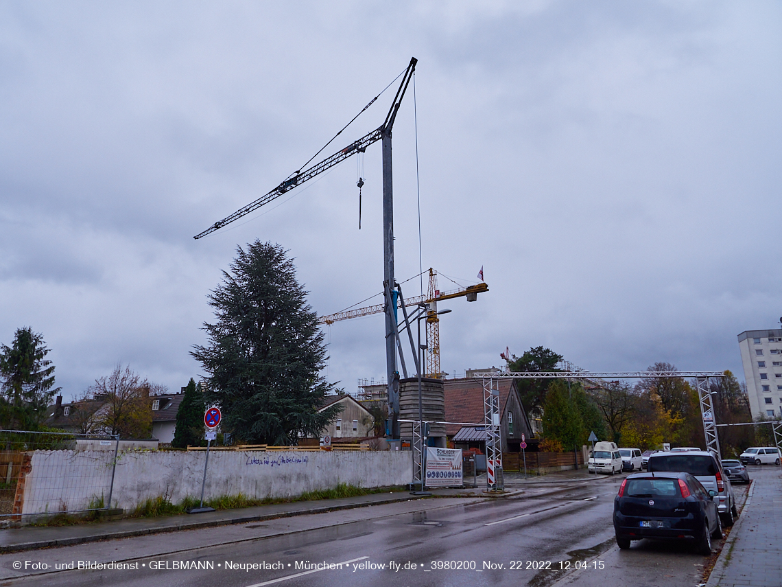 22.11.2022 - Neubau eines Mehrfamilienhause in der Niederalmstraße 16 in Neuperlach-Trudering